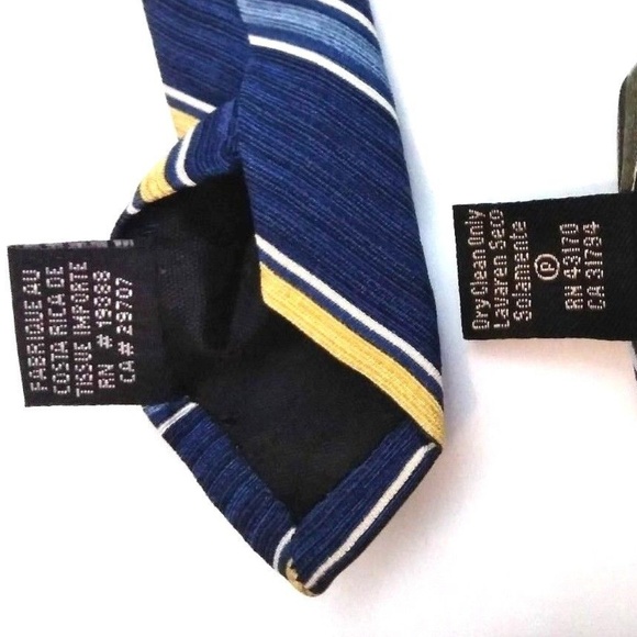 Van Heusen Mens Striped 100% Silk Tie - Lot of 2 - Picture 6 of 7
